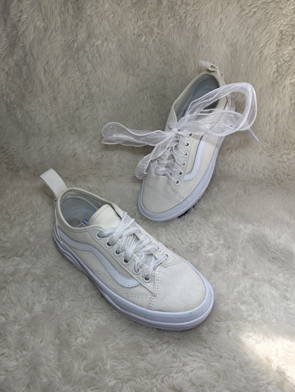 Vans Sentry Old Skool WC Platform Sneaker Bone Marshmallow Lug Sole Balletcore 6